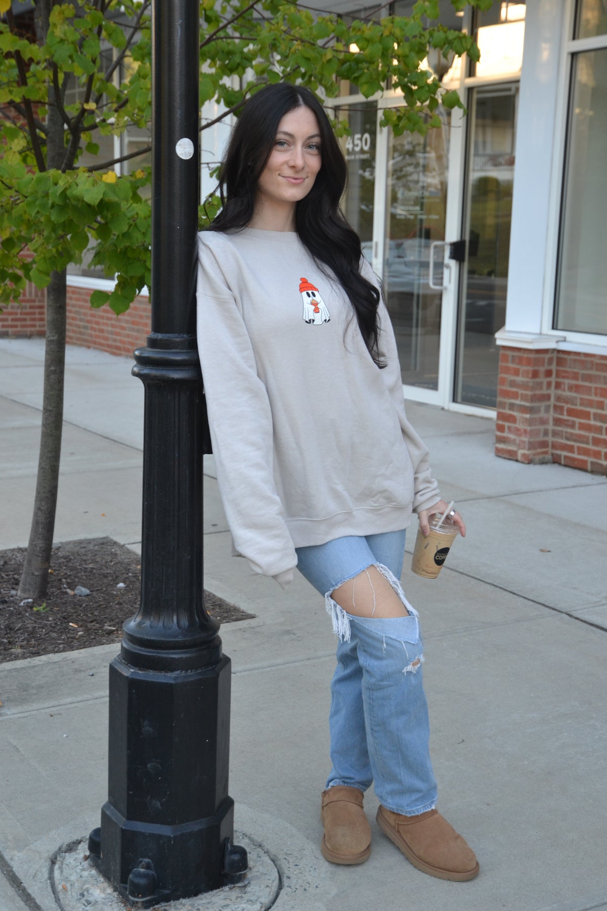 Sipping Ghostie Crewneck image 1
