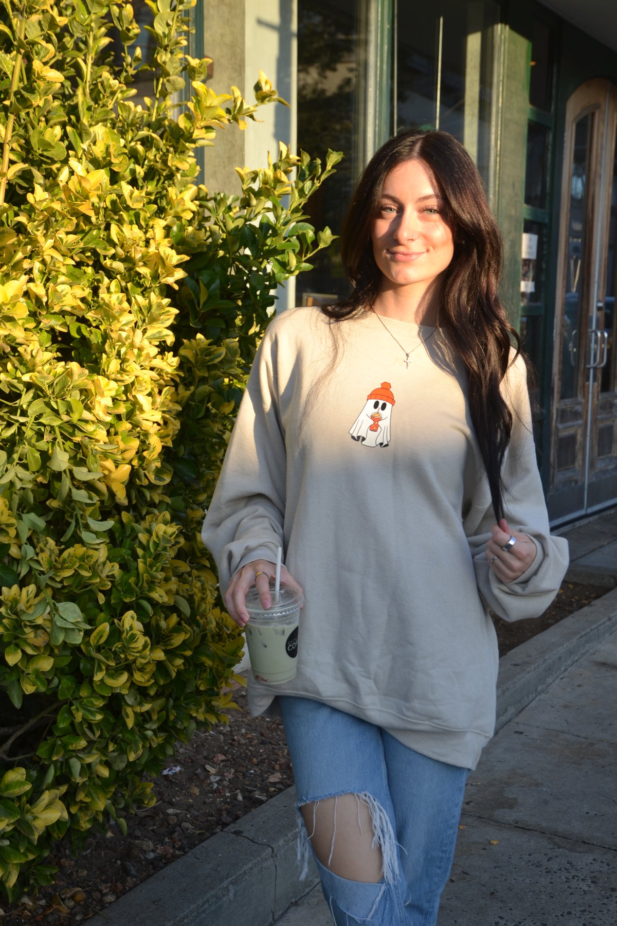 Sipping Ghostie Crewneck image 3