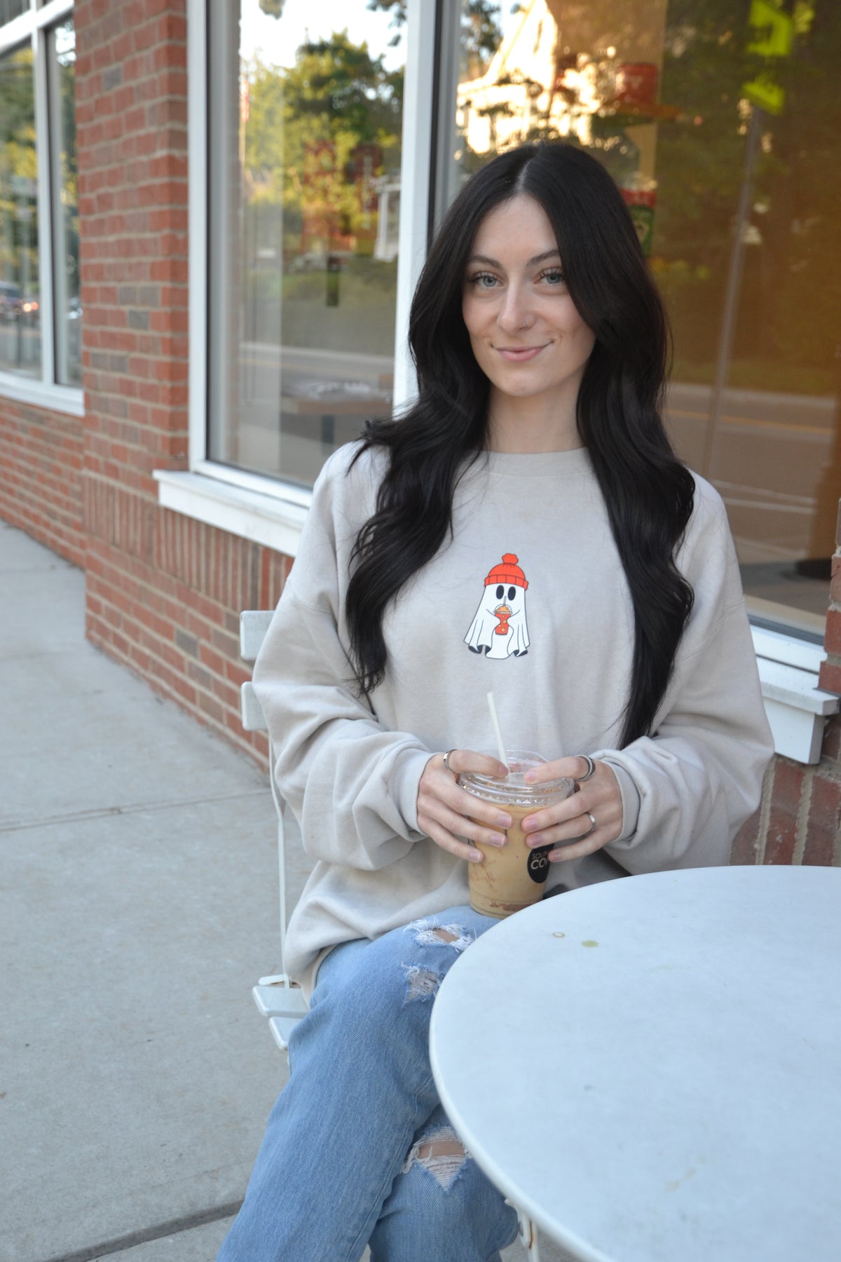 Sipping Ghostie Crewneck image 0
