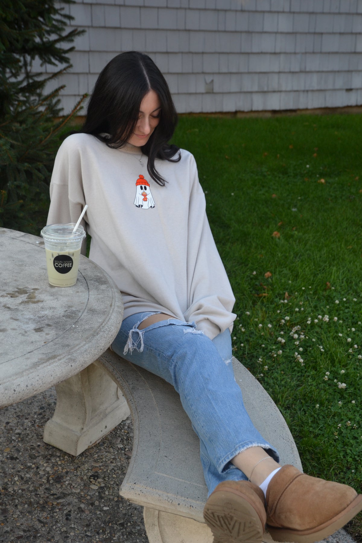 Sipping Ghostie Crewneck image 2