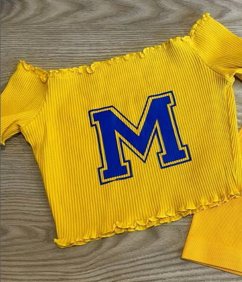 Off The Shoulder Michigan Tee image 0